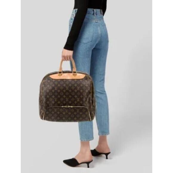 Louis Vuitton Evasion Top Handle Bag Regular Brown Canvas VI1916 - Picture 1 of 16